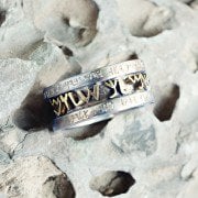 Ancient Priestly Blessing Ring Silver and Gold